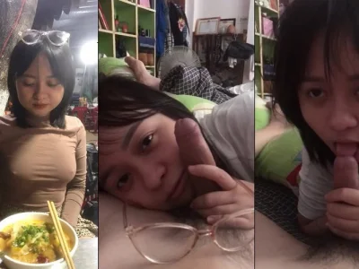 Xem video: Em thèm quá vứt cả kính sang một bên để bú cu cho anh