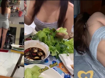 Xem video: Em sinh viên mời về phòng ăn cơm rồi ăn em luôn – Checker Pita